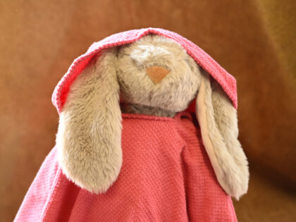 Poncho roestbruin roze